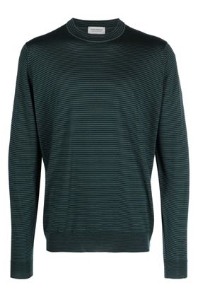 Maglione merino a righe John Smedley | GareHIGHLAND